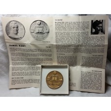 HALL OF FAME MEDAL . JAMES KENT